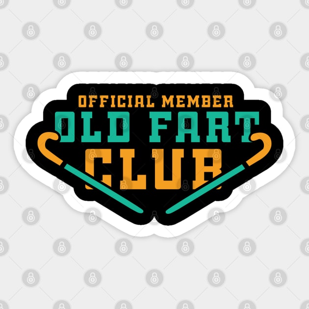 Official Member Old Fart Club Sticker by Design Seventytwo